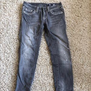 Miss Me Jeans gray skinny
